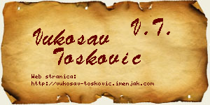Vukosav Tošković vizit kartica